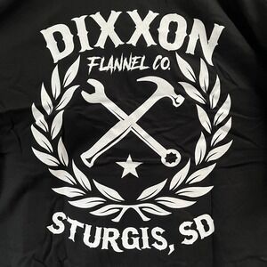 DIXXON Sturgis SD Sketchy Crest Black Men's Tee Biker Retro Moto NEW XL